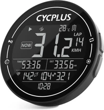 CYCPLUS Wireless GPS Bike Computer, ANT+ Bluetooth Cycling  Speedometer Odometer