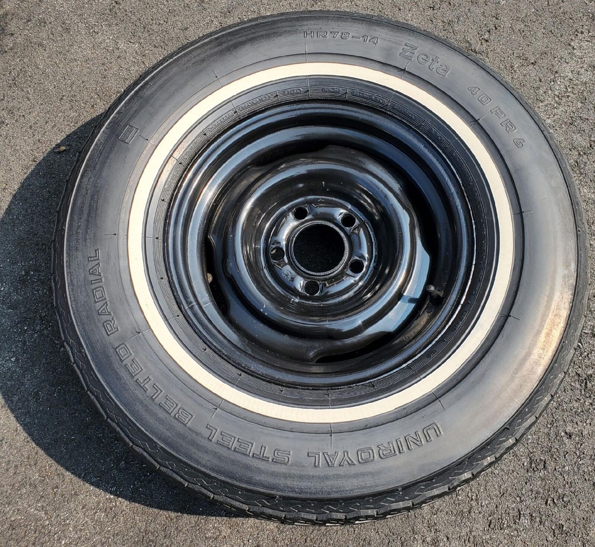 NOS 1974-1976 Ford Gran Torino OEM HR78-14 ZETA SPARE TIRE & WHEEL