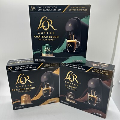 L'OR BARISTA System Espresso Coffee Pods Capsules Artists Variety Pack 30