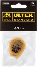 Dunlop Standard Ultex 421P Guitar Picks 6 Pack .60mm-1.14mm MADE IN USA