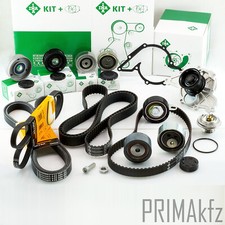 INA Zahnriemensatz + Thermostat + CONTI Keilriemen + INA Rollen für Audi VW 2.5