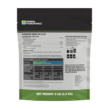 General Hydroponics FloraPro Grow Soluble 5 LB Commercial Cultivation Fertilizer