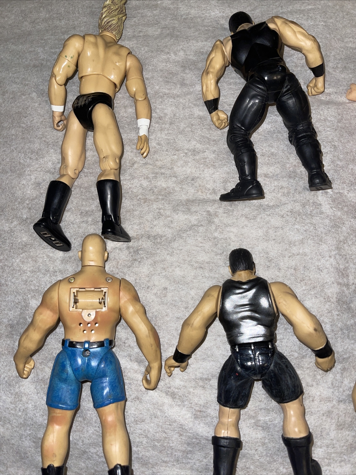 VTG Jakks WWE Wrestler Action Figures Wrestling Set Lot of 8 Late 90s