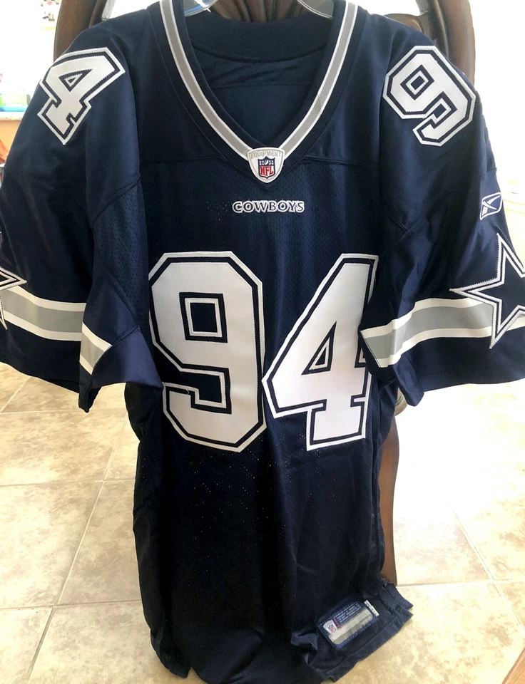 Camiseta DeMarcus Ware Dallas Cowboys 2005 ROOKIE auténtica modelo de juego Reebok azul Foto 2 de 4