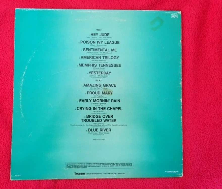 ELVIS PRESLEY. Rare French édition Volume 5. 'Hey Jude' IMPACT/RCA - Photo 2/4