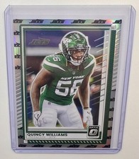 2025 Donruss Optic #116 Quincy Williams Jets Logo /32