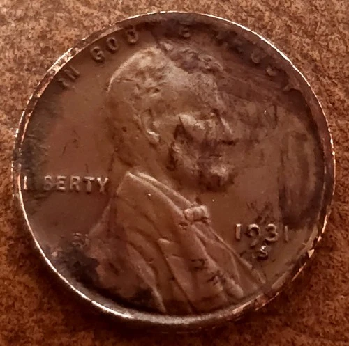 1931 S Lincoln Cent Wheat Penny XF Details