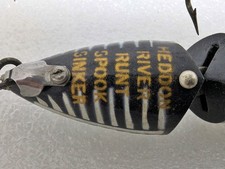 Flotteur Fantôme Heddon River Runt – 3 1/2 Oz – Black Shore Minnow – Vintage USA