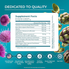 Liver Health   Liver Cleanse Detox  Repair with Artichoke Extract, Milk This...