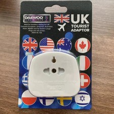 Travel Adapter Plug Converter EU Europe European 2 Pin To UK 3 Pin