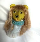 Dog Barbie Vintage 1989 Cititoy Tan & White Long Haired Puppy Dog Figure 3”