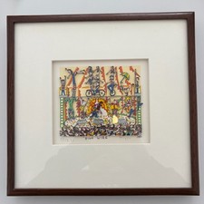 James Rizzi 3D High Wire 1990  handsigniert und nummeriert