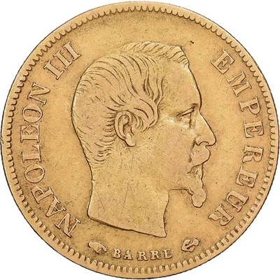 France, 10 Francs, Napoléon III, 1858, Paris, Or, TB+, Gadoury:1014, KM:784.3 - Photo 1/2