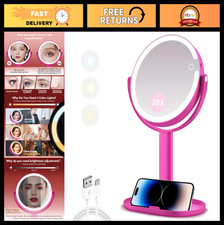 Illuminated Makeup Mirror with 20X Magnificat...