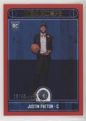 2017-18 Panini NBA Hoops Red 19/49 Justin Patton #266 Rookie RC 1b8