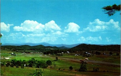 Vintage Postcard White Top Mountain and Mt. Rogers Abingdon Virginia