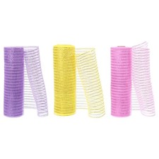 3pcs Deco-Mesh, 10 Inch x 10 Yard Deco-Mesh Ribbon Roll Foil Metallic