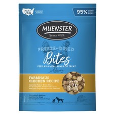 Freeze-Dried Chicken Bites for Dogs - Grain-Free Treat or Food Mixer 5oz