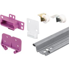 Prime-Line Drawer Track Repair Kit 22-1/2 in long front rollers and steel track