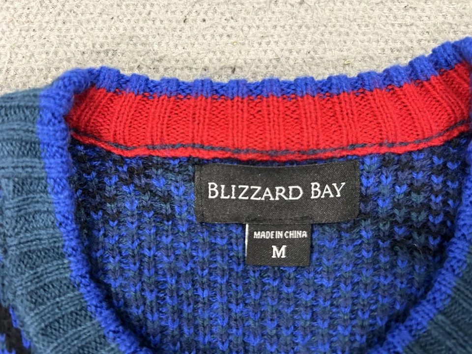 Suéter Blizzard Bay Para Hombres Mediano Negro Azul Iluminado Feo Navidad Gatos Espaciales Foto 3 de 4