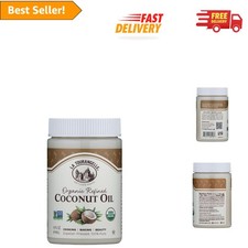 Natural 14 fl oz Organic Coconut Oil - Expeller Pressed for Cooking  Hydration