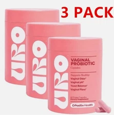 3PACK URO O Positiv Vaginal Probiotics for Women pH Balance w/ Prebiotic 180pcs