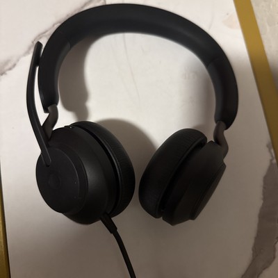 Jabra HSC130 Evolve2 40 USB-C Wired Black Headphones