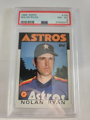 1986 Topps Nolan Ryan #100 PSA 8