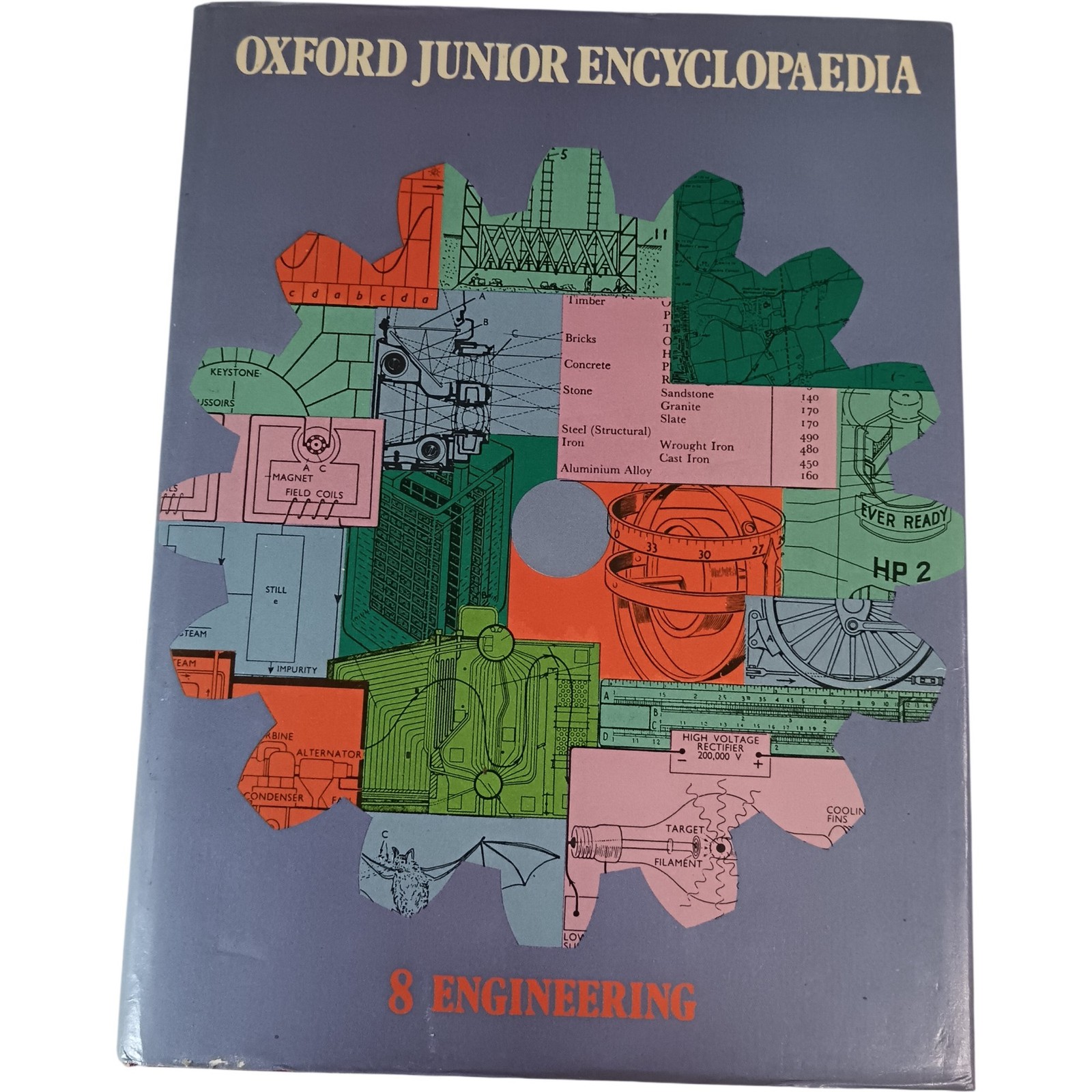 Oxford Junior Encyclopaedia Volume VIII Engineering Hardcover 1974 Illustrated