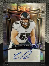 2023 Select LANDON DICKERSON Signatures Silver Prizm Auto /399 Eagles