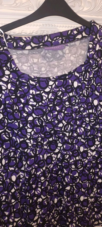 Autonomy Patterned Blouse Top Size 22 Womens Summer Clothing Plus Size Work Wear - Image 2 of 4