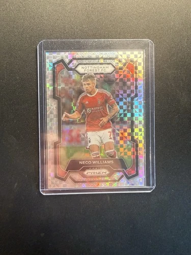 2023-24 Panini Prizm Premier League Neco Williams Checkered Prizm /8 SSP