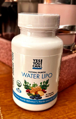 Yes You Can Water Lipo Natural Diuretic Dietary Supplement 21 Capsules Vegan