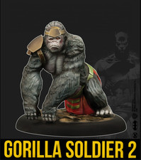 Knight Models DC Universe 35mm Gorilla Soldier 2  unpainted resin figure