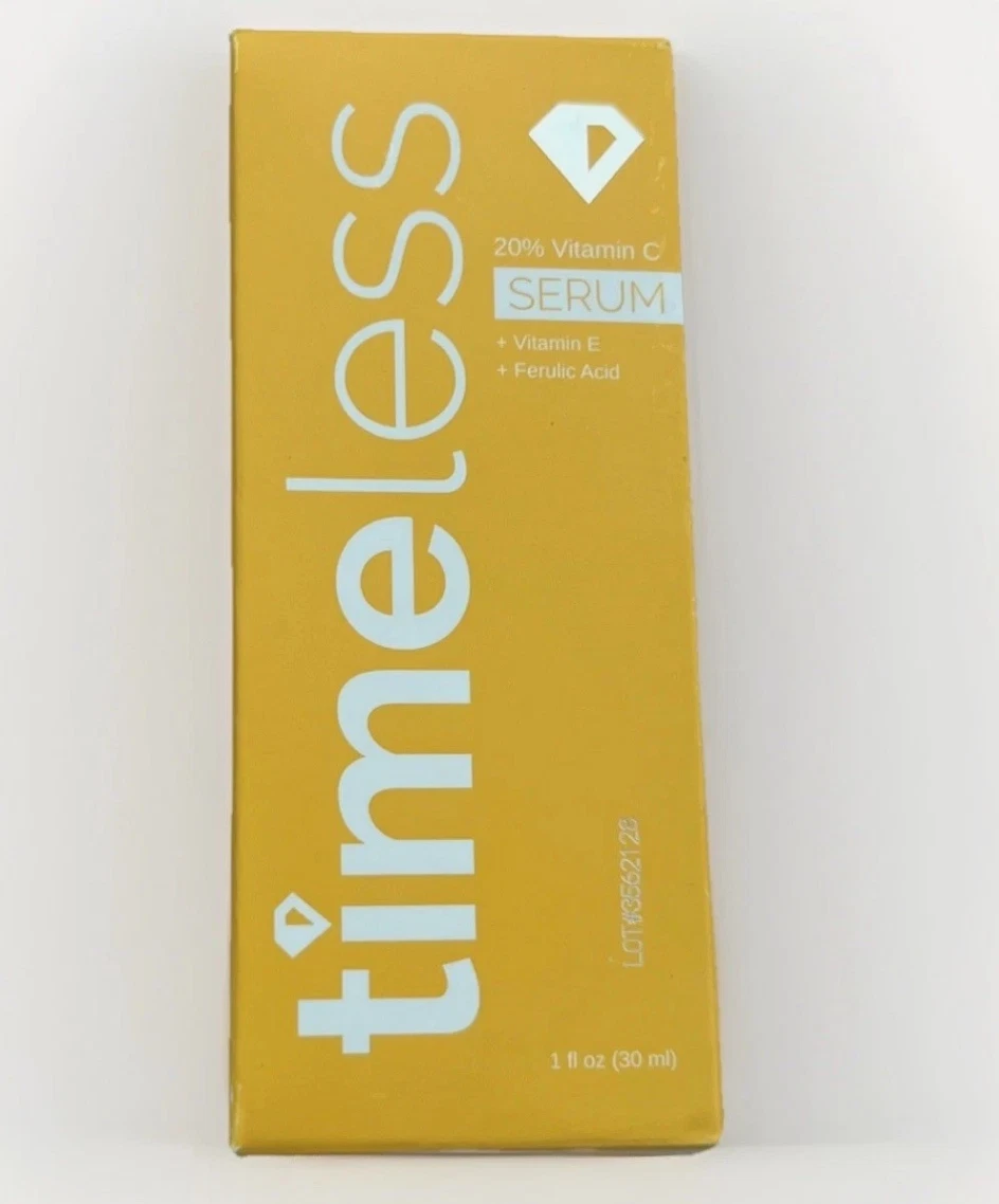 Timeless Skin Care 20% Vitamin C Plus E Ferulic Acid Serum 1 oz Antioxidant NEW