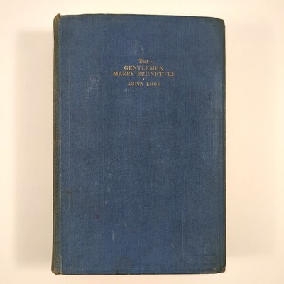 But Gentlemen Marry Brunettes Jazz Age Satire Hardcover Book Anita Loos 1928