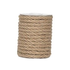 6mm Jute Rope, 33 Feet Natural Craft Rope Thick Twine Rope for 6MM x 33FT
