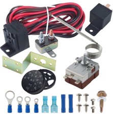 Adjustable Electric Radiator Fan Thermostat Controller Relay Wire Harness Switch Adjustable Electric Radiator Fan Thermostat Controller Relay Wire Harness Switch