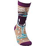 Primitives by Kathy Novelty Socks, Wine Is Making Me Awesome