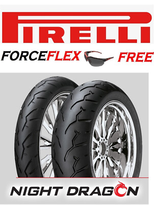 PIRELLI NIGHT DRAGON 130/70R18 FRONT/REAR 180/55-18 TIRE HARLEY TOURING CVO