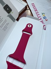 100 Authentic NEW SM/ML POMEGRANATE 44/45/46/49mm/Ultra Apple Watch Sport Band