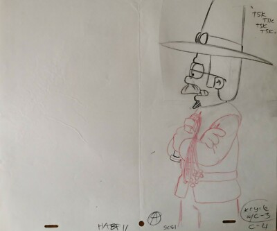 Simpsons TV Show Original Animationskunst Cel Produktion Requisite Zeichnung #38