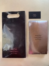 Matsu Leather Gloves Size Medium Black