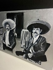 Art Painting Of Pancho Villa and Emiliano Zapata, Mexican Revolutionaries
