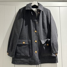 Sgt. Pepper Noa Noa Grey Women’s Jacket Size M Tie Waist