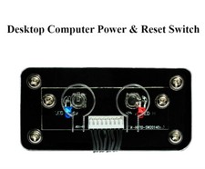Desktop Computer PC Case Power  Reset 2 Switch Cable  HDD Power LED Lights