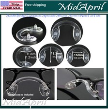 Saddle Bridge Eyeglasses Spectacle Silicone Screw in Nose Pad Pads