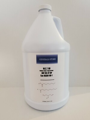 100% PURE MCT Oil HUGE 128oz (Raise Ketones High Faster C8 & C10 MCTs