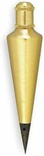 Johnson Level & Tool 116 16 oz. Plumb Bob w/ Brass Finish & Removeable Steel Tip