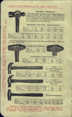 1930 PAPER AD 3 PG Maydole Montgomery Hammer Blacksmiths' Atha Engineers' 
